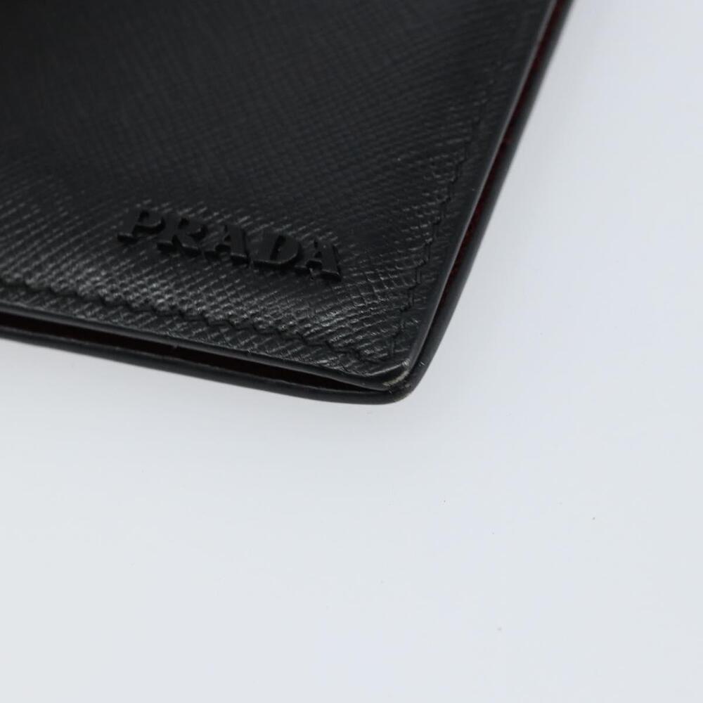 PRADA Card Case Safiano leather Black Auth bs30916 - Picture 7 of 16